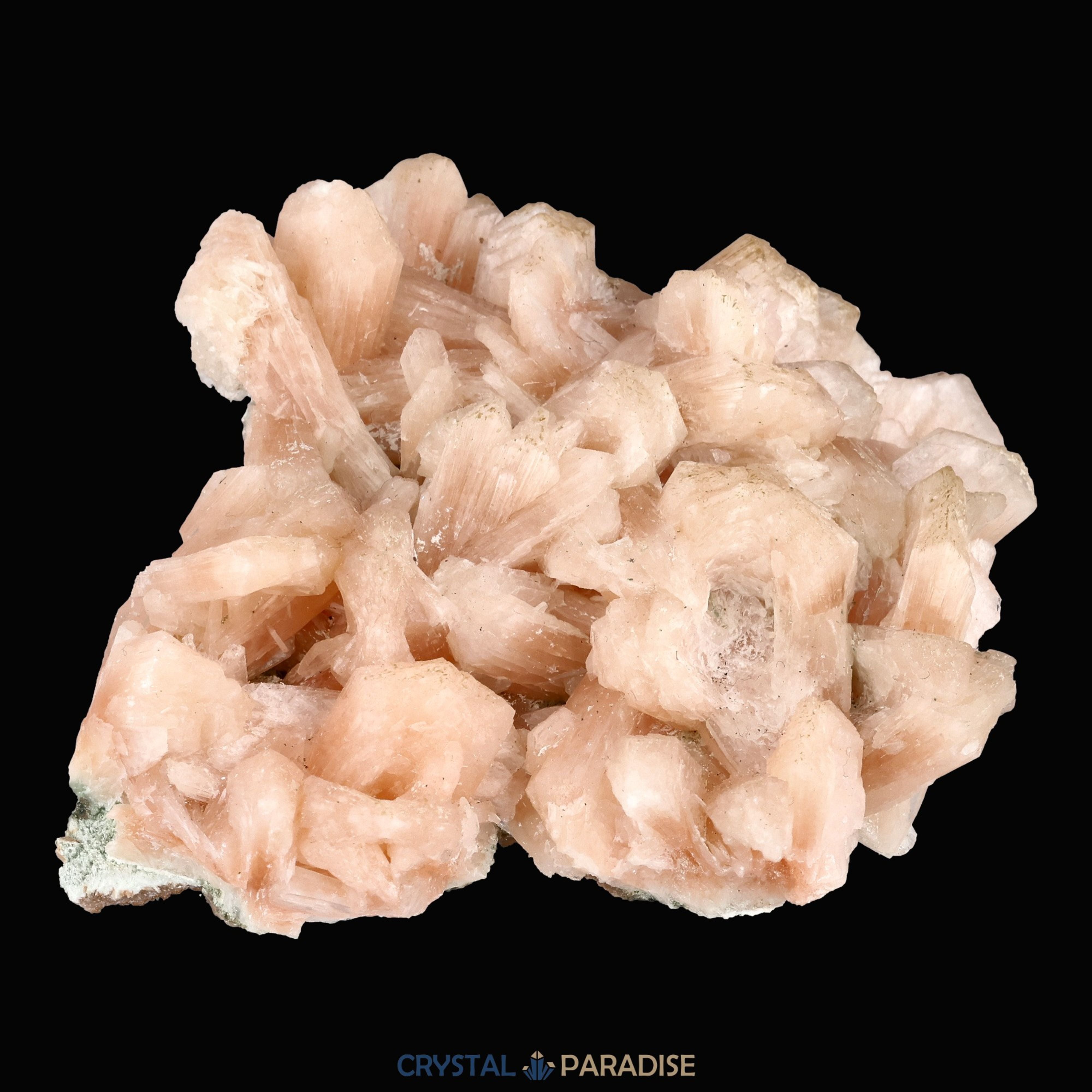 Stilbit Insel auf Zeolith aus Indien - Handstufe - 1 Stück - crystal paradise