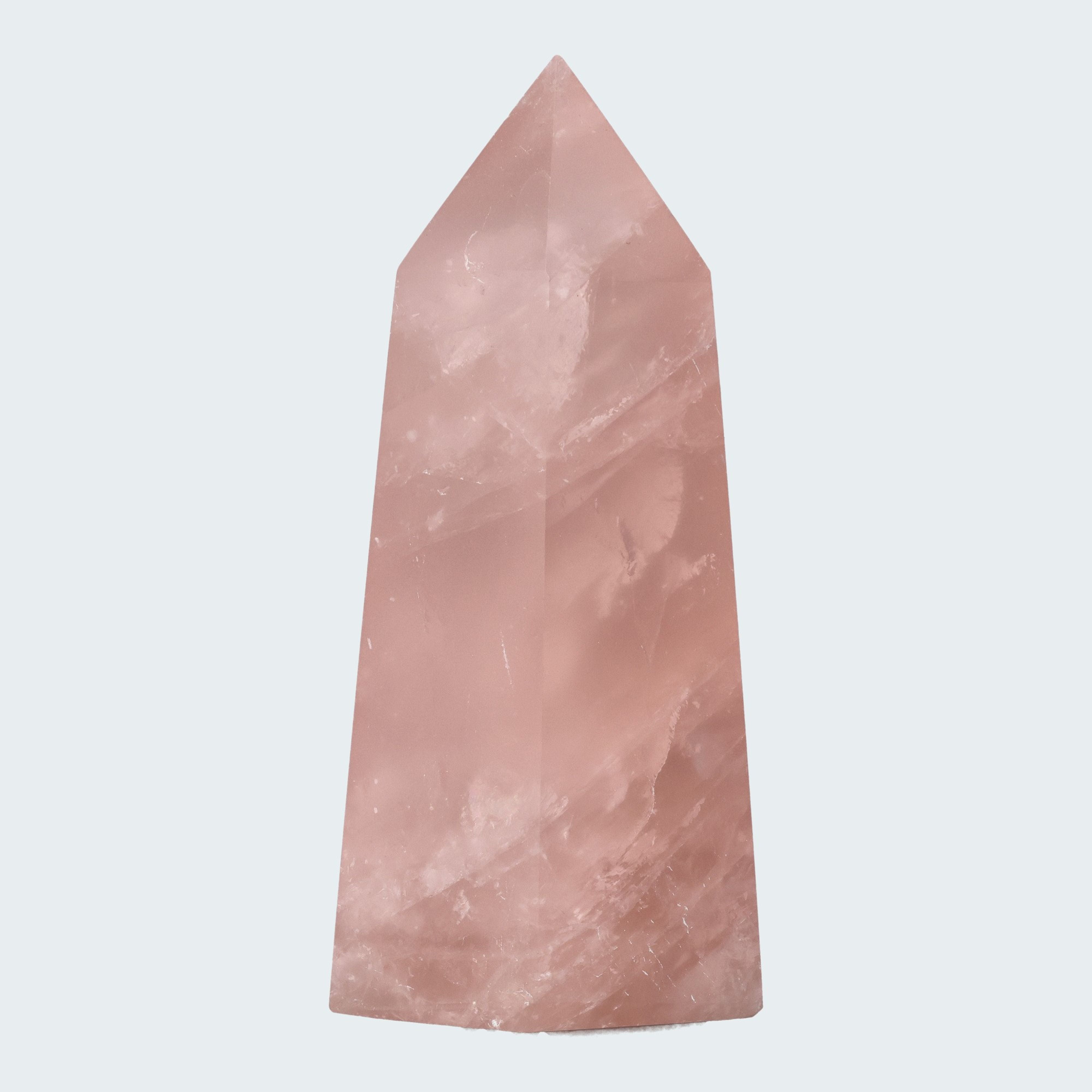 Rosenquarz Obelisk (rosa transparent)