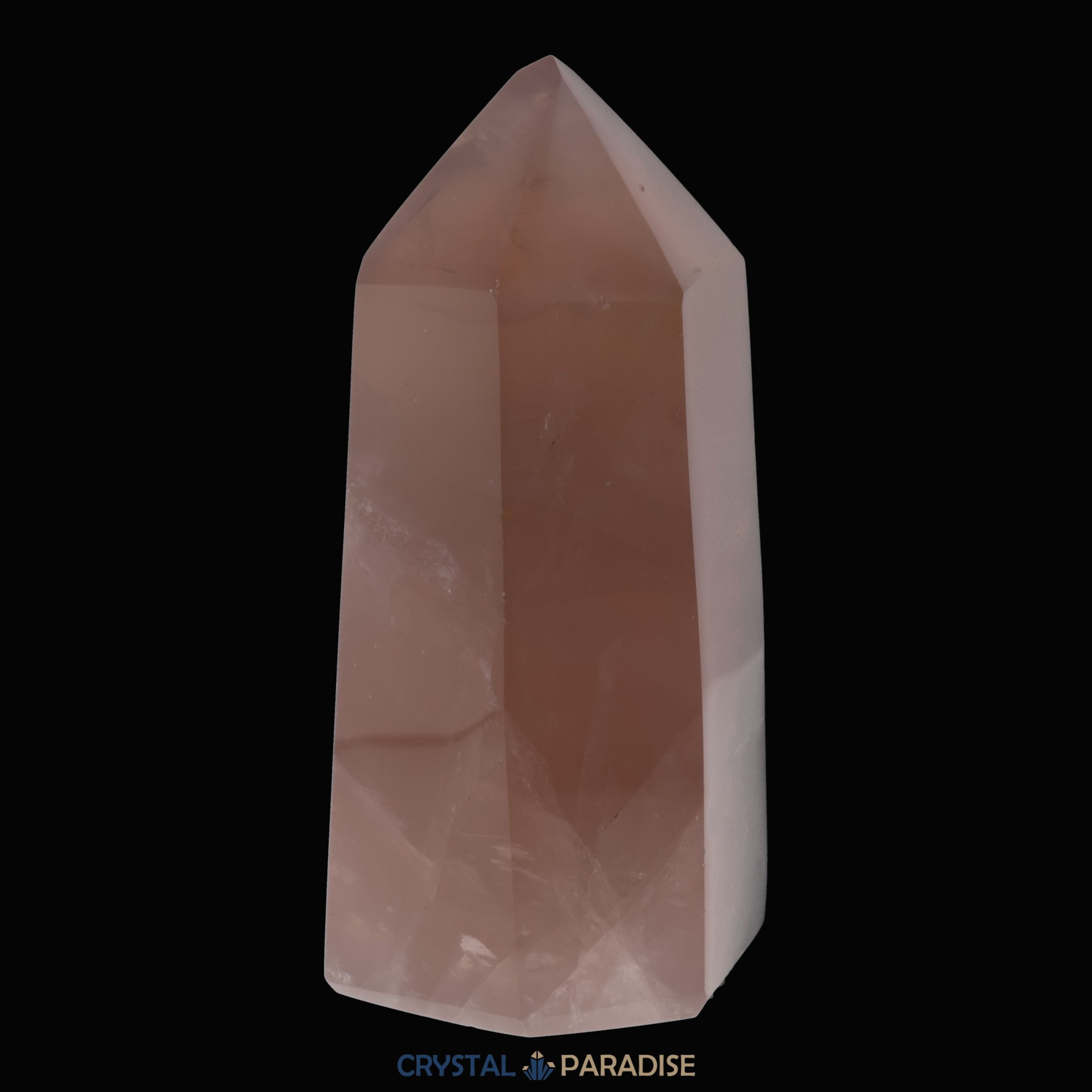 Rosenquarz Obelisk aus Brasilien 12 cm (679g) - crystal paradise