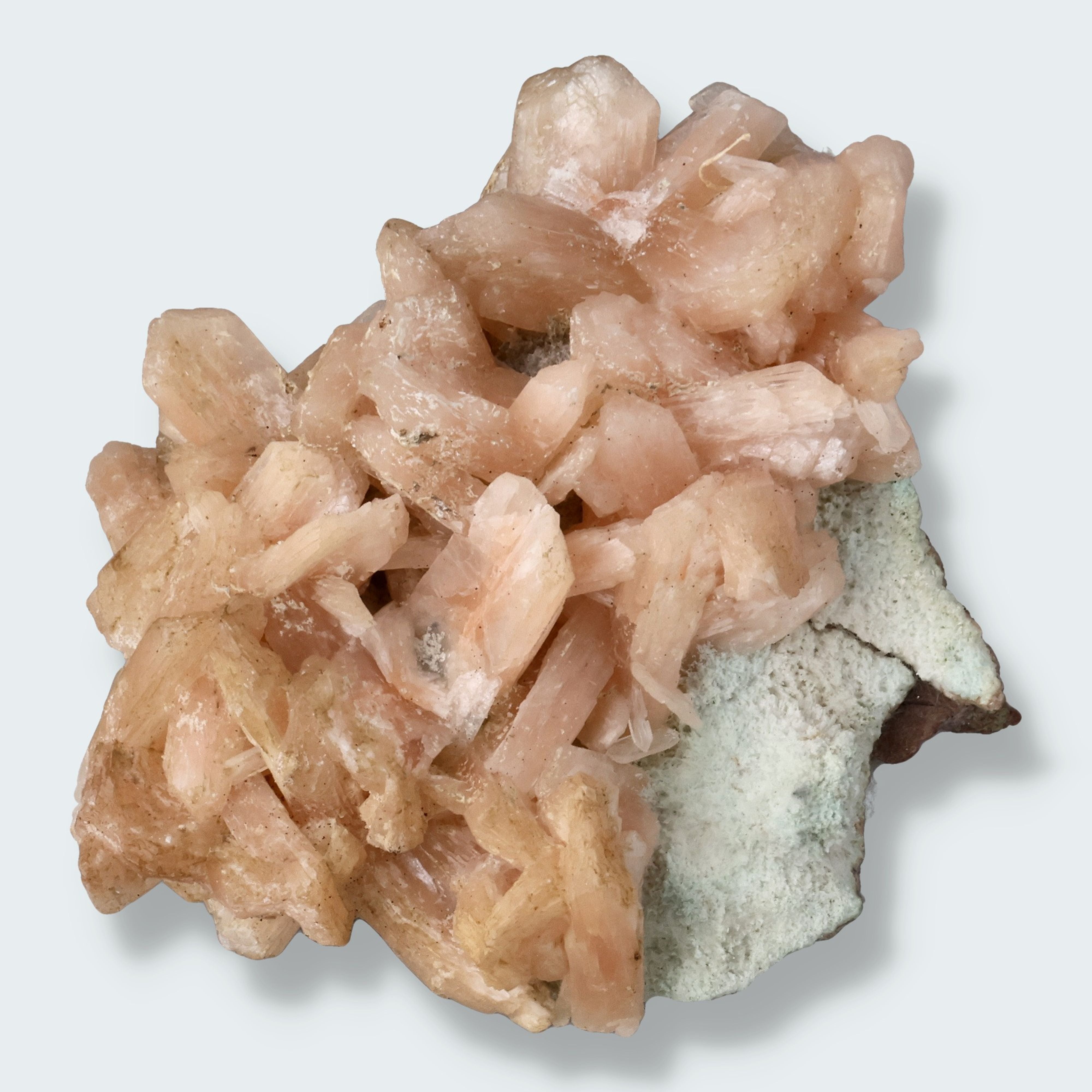 Stilbit Cluster Handstufe auf Zeolith aus Indien (194g)