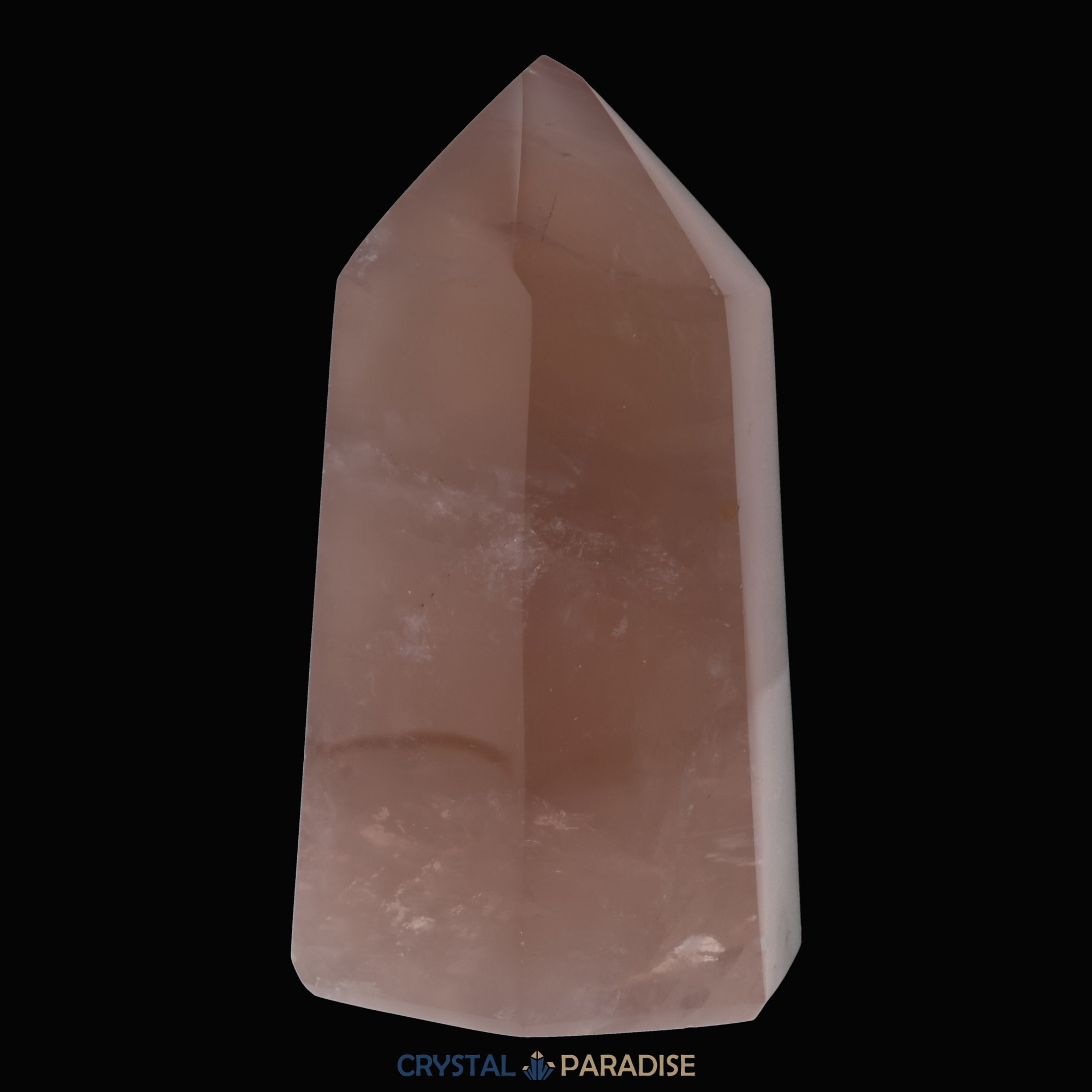 Rosenquarz Obelisk aus Brasilien 12 cm (679g) - crystal paradise