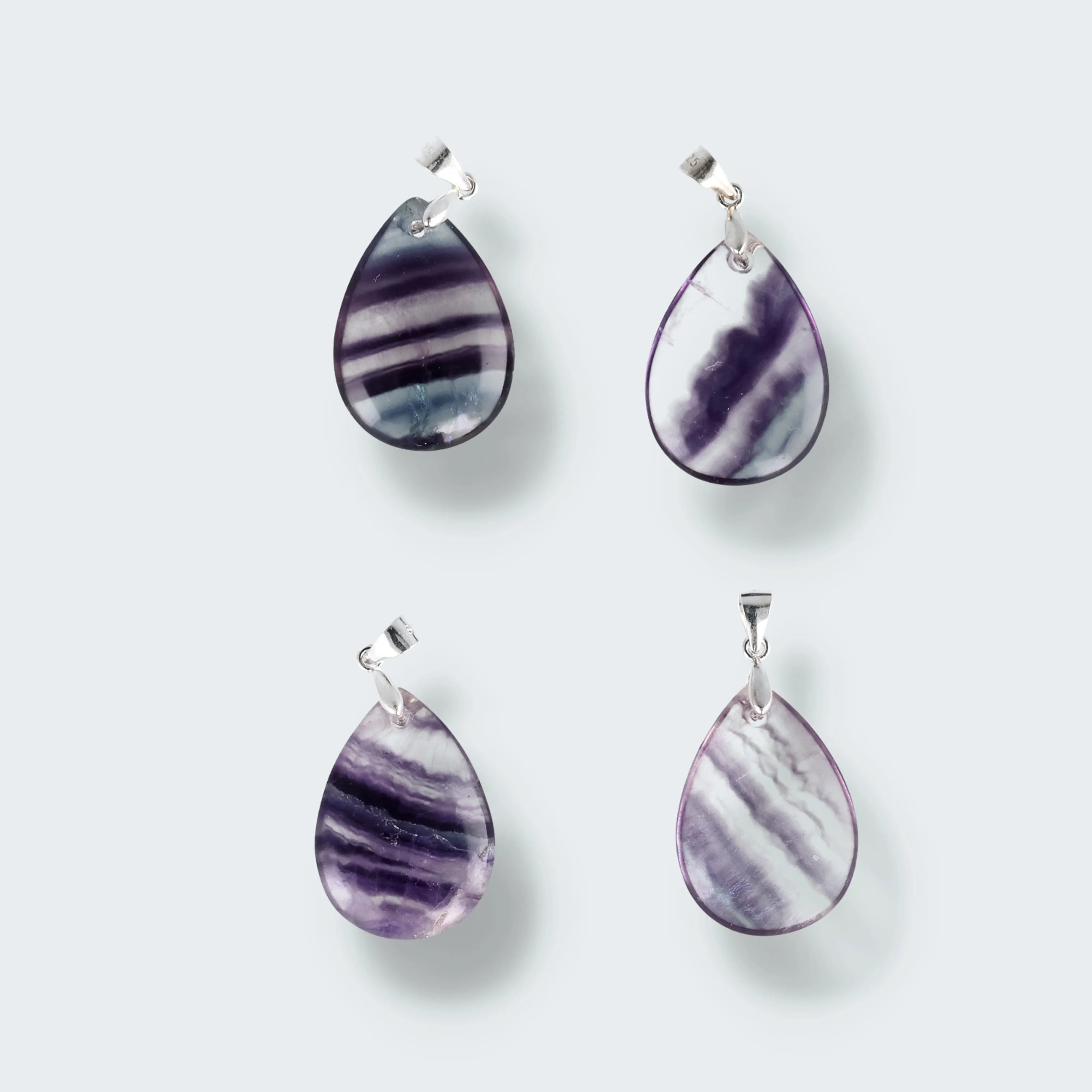 Regenbogen Fluorit Anhänger