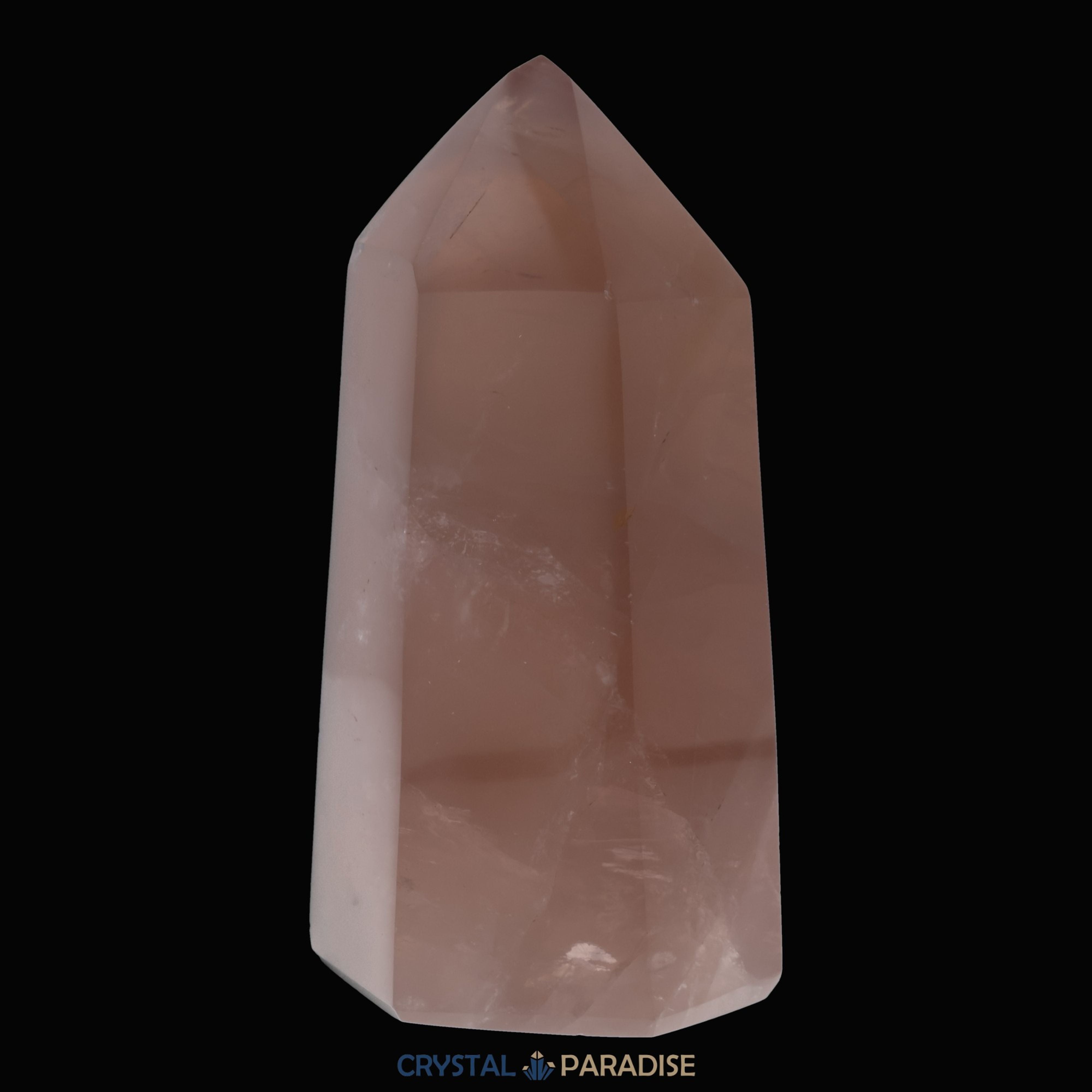 Rosenquarz Obelisk aus Brasilien 12 cm (679g) - crystal paradise