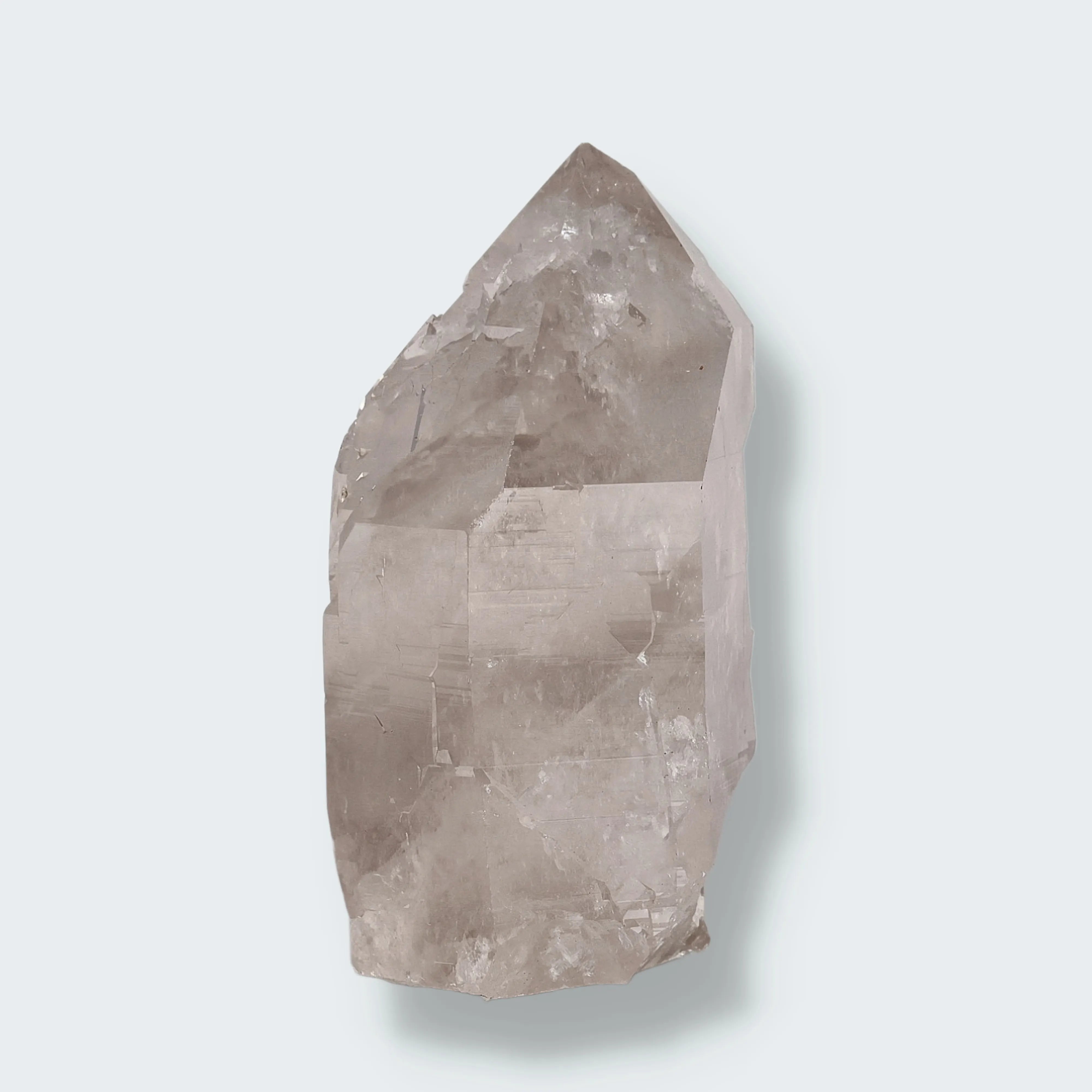 Echte Bergkristall Spitze, 755 g, wasserklar bis milchig, natürliche Spitzenform, unbehandelt
