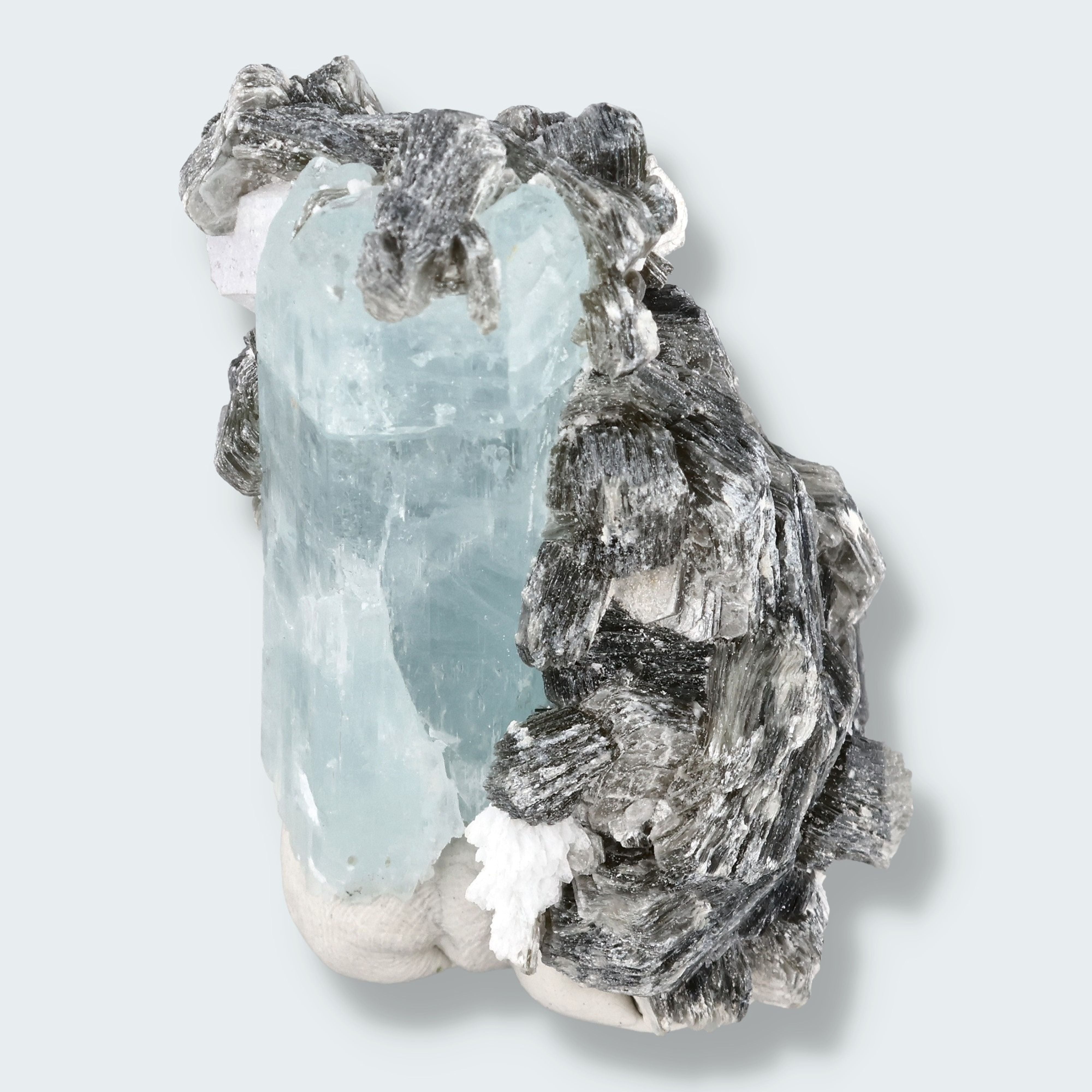 Aquamarin Stufe auf Feldspat aus Pakistan (44g)