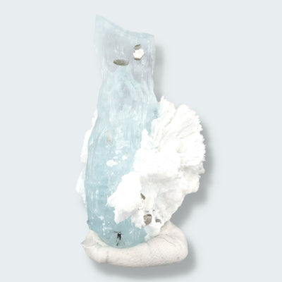 Aquamarin Kristall auf Feldspat aus Pakistan (15g)