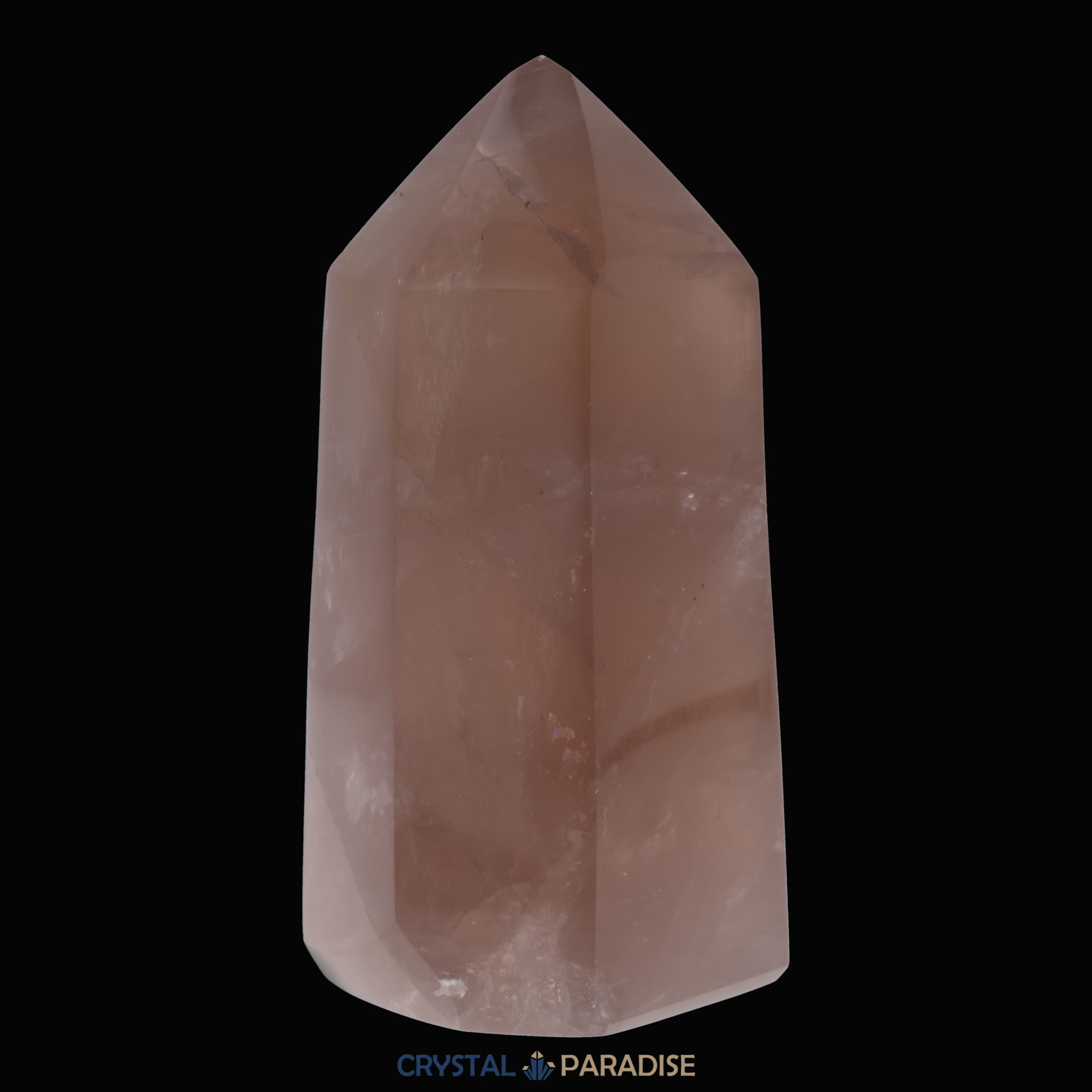 Rosenquarz Obelisk aus Brasilien 12 cm (679g) - crystal paradise