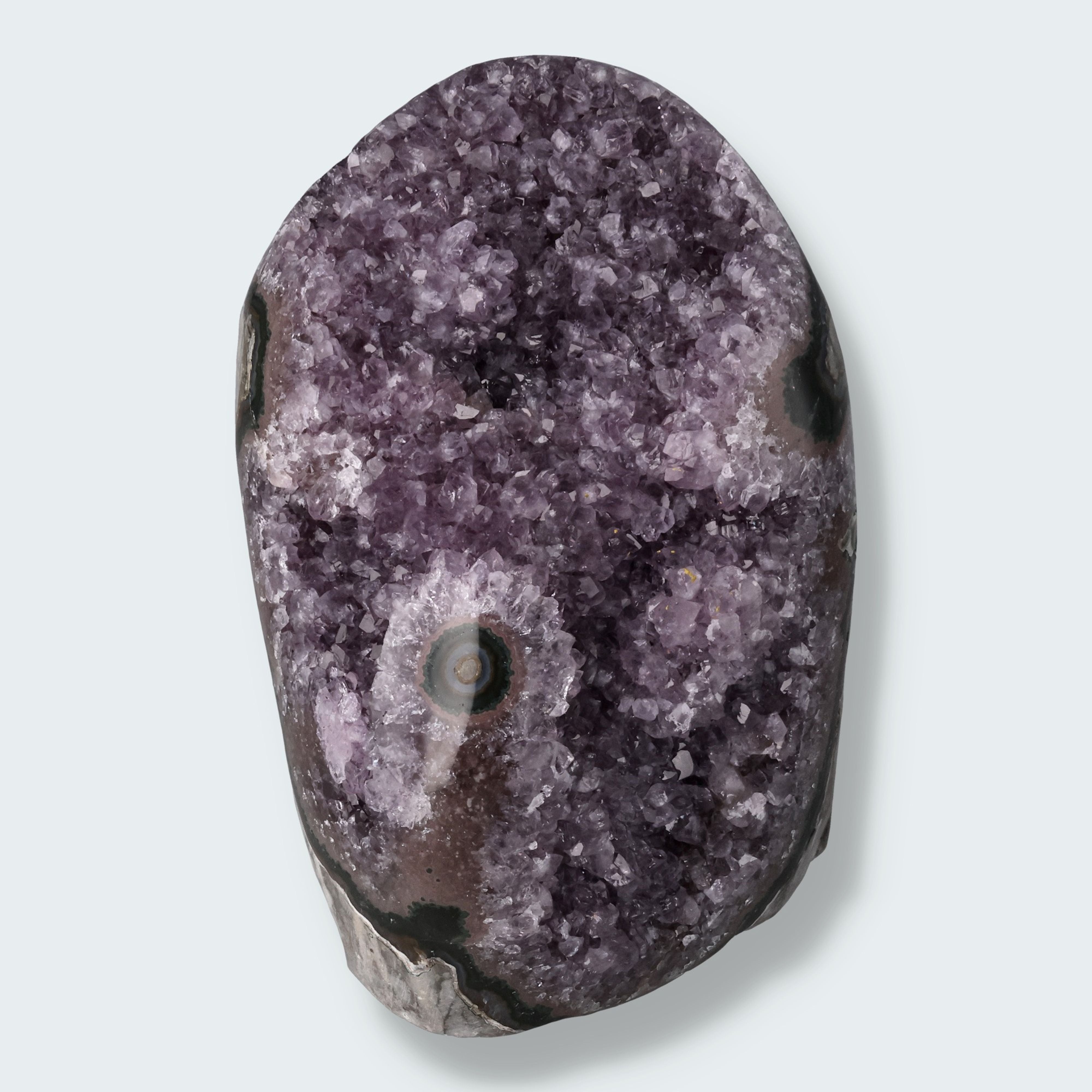 Achatisierte Amethyst Druse aus Uruguay (1155)