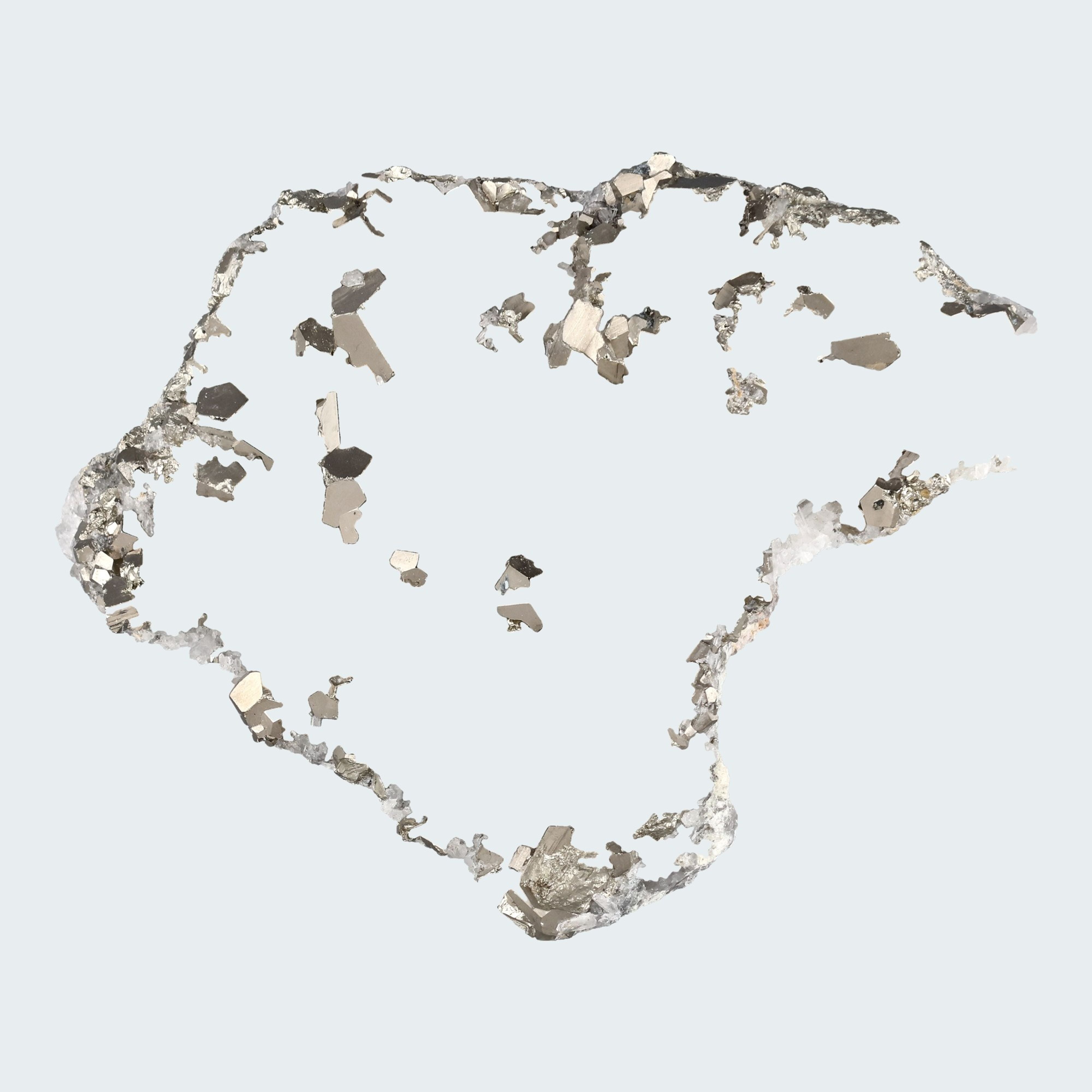 Pyrit an Bergkristall aus Indonesien (381g) - crystal paradise