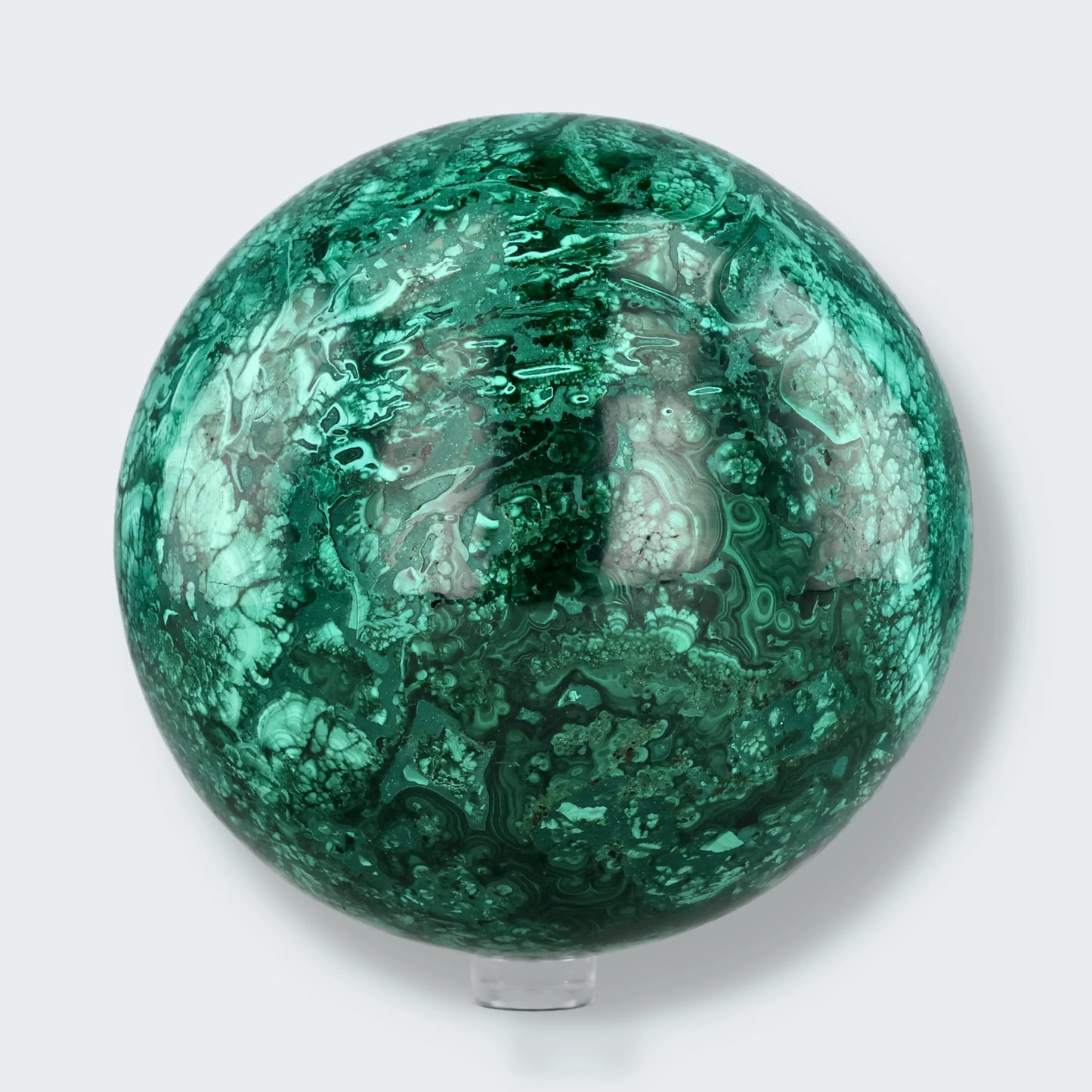 Malachit Kugel aus dem Kongo (2148g) 10,3 cm