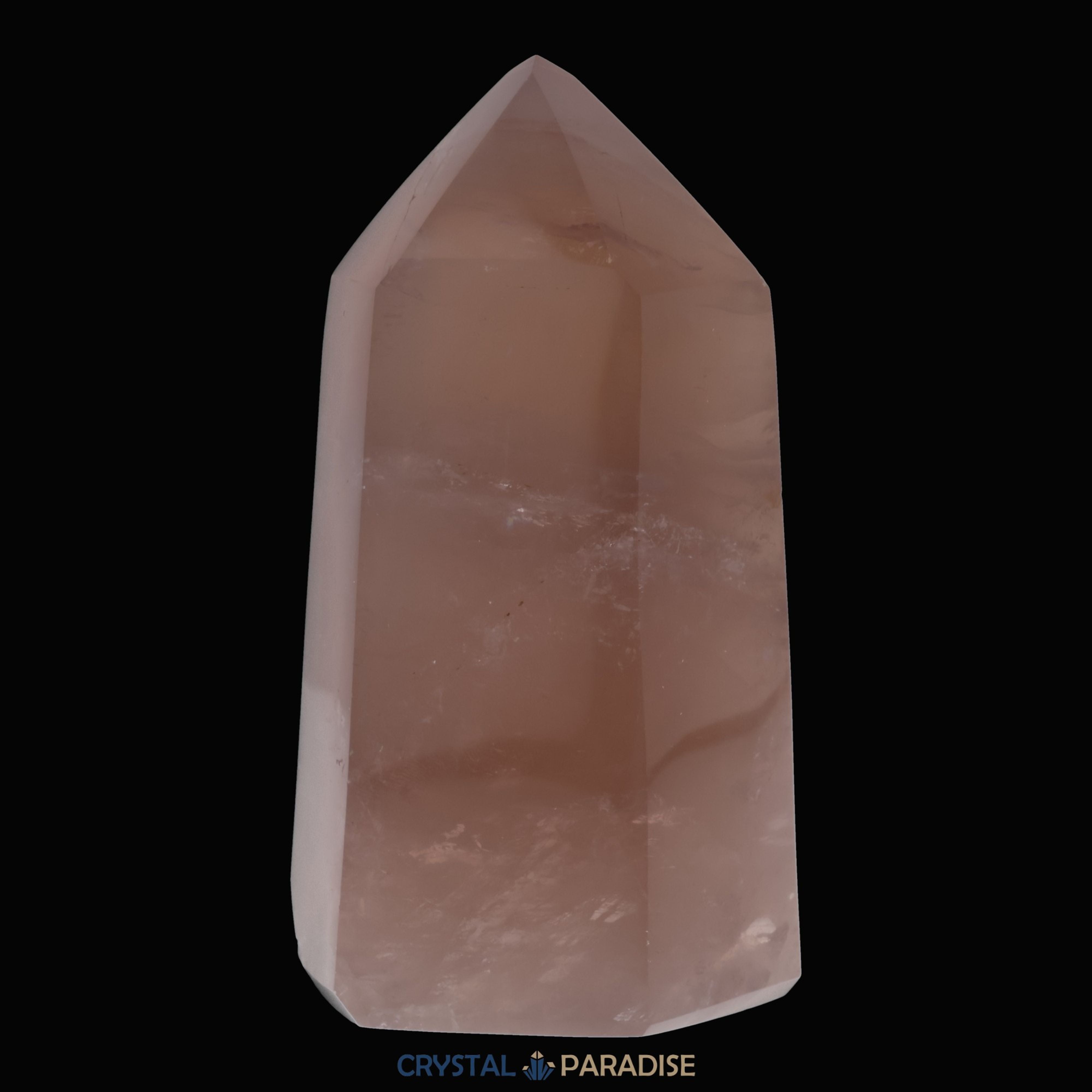Rosenquarz Obelisk aus Brasilien 12 cm (679g) - crystal paradise