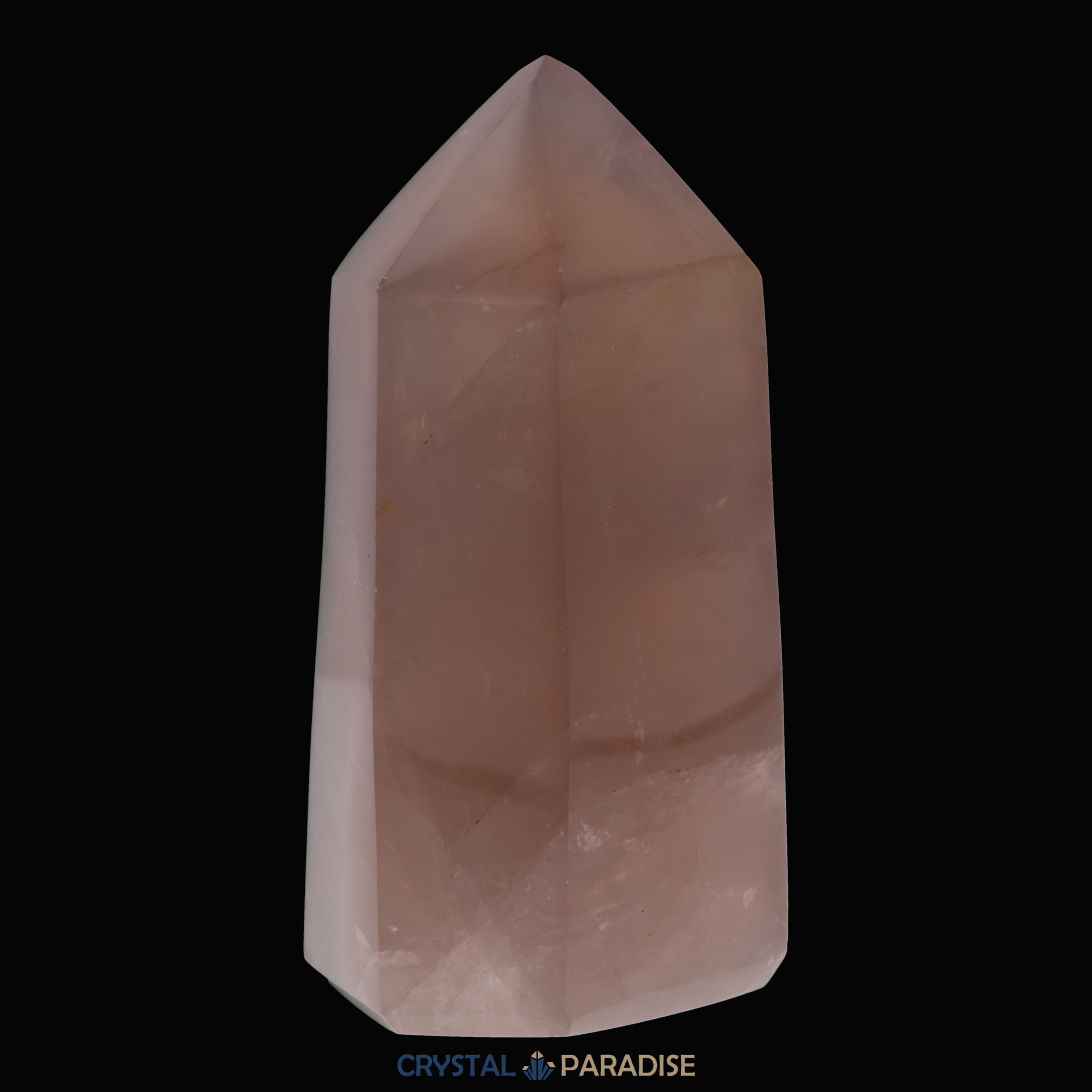 Rosenquarz Obelisk aus Brasilien 12 cm (679g) - crystal paradise