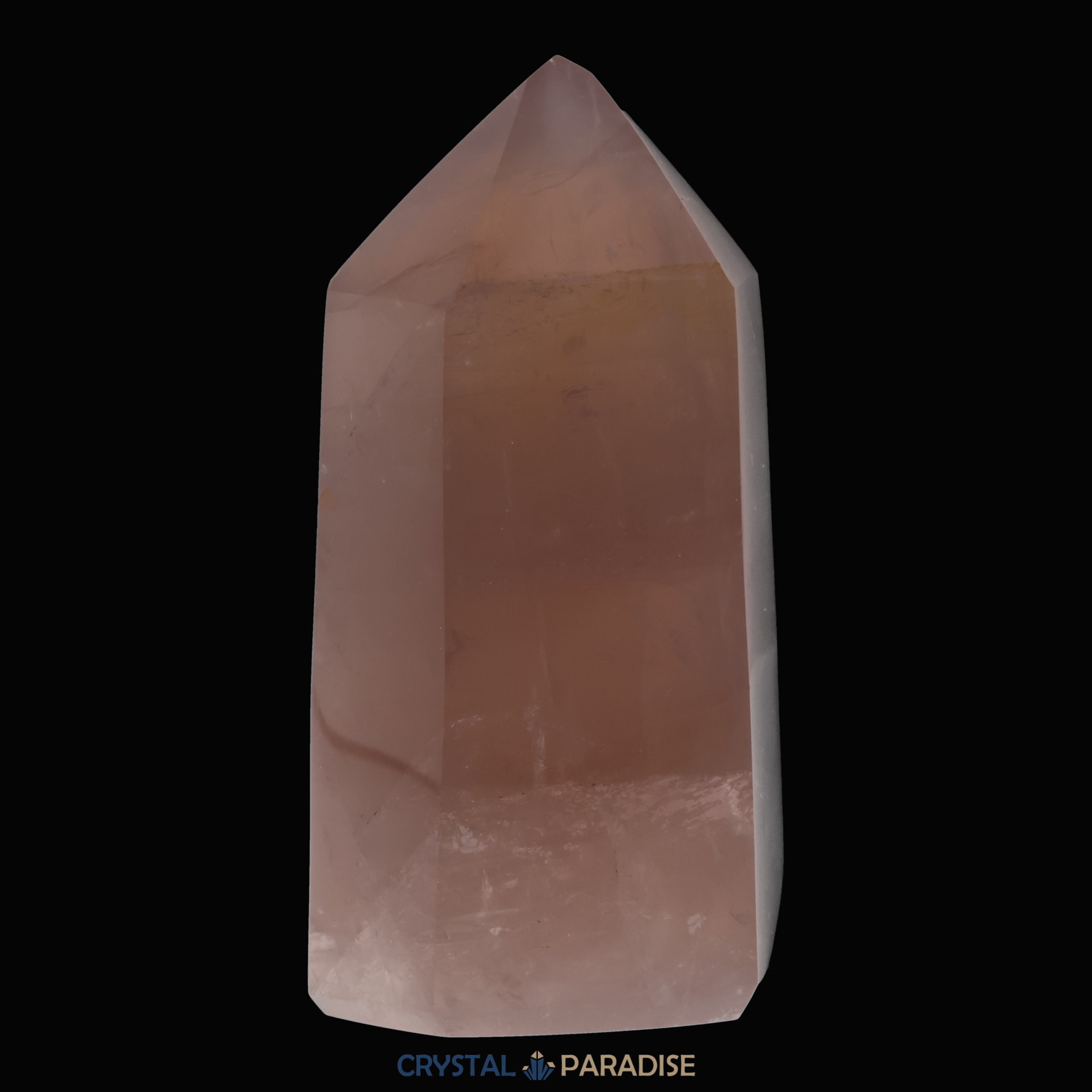 Rosenquarz Obelisk aus Brasilien 12 cm (679g) - crystal paradise