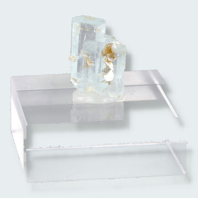 Aquamarin Kristall auf Feldspat aus Pakistan (7g)
