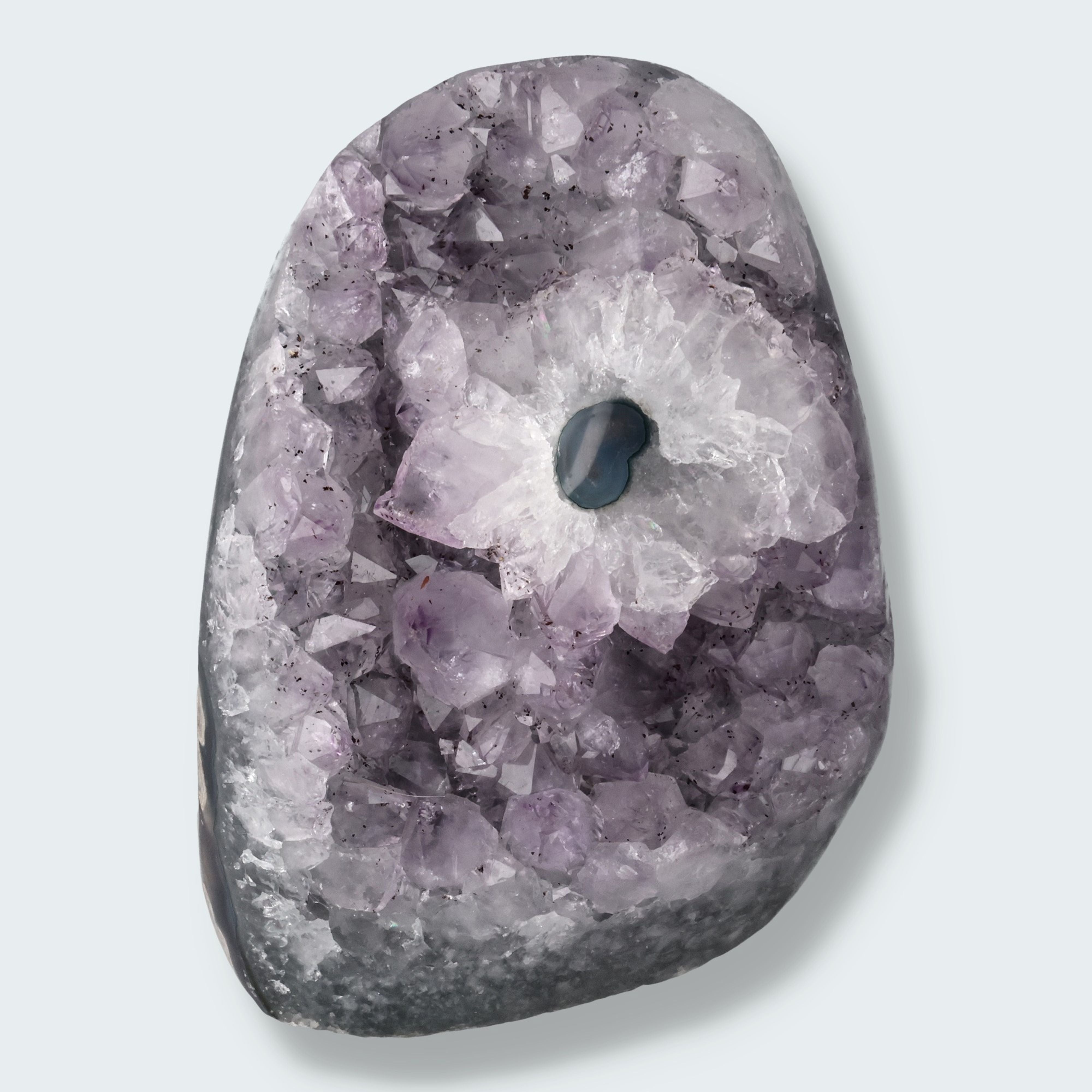 Achatisierter Amethyst Druse aus Uruguay (678g)
