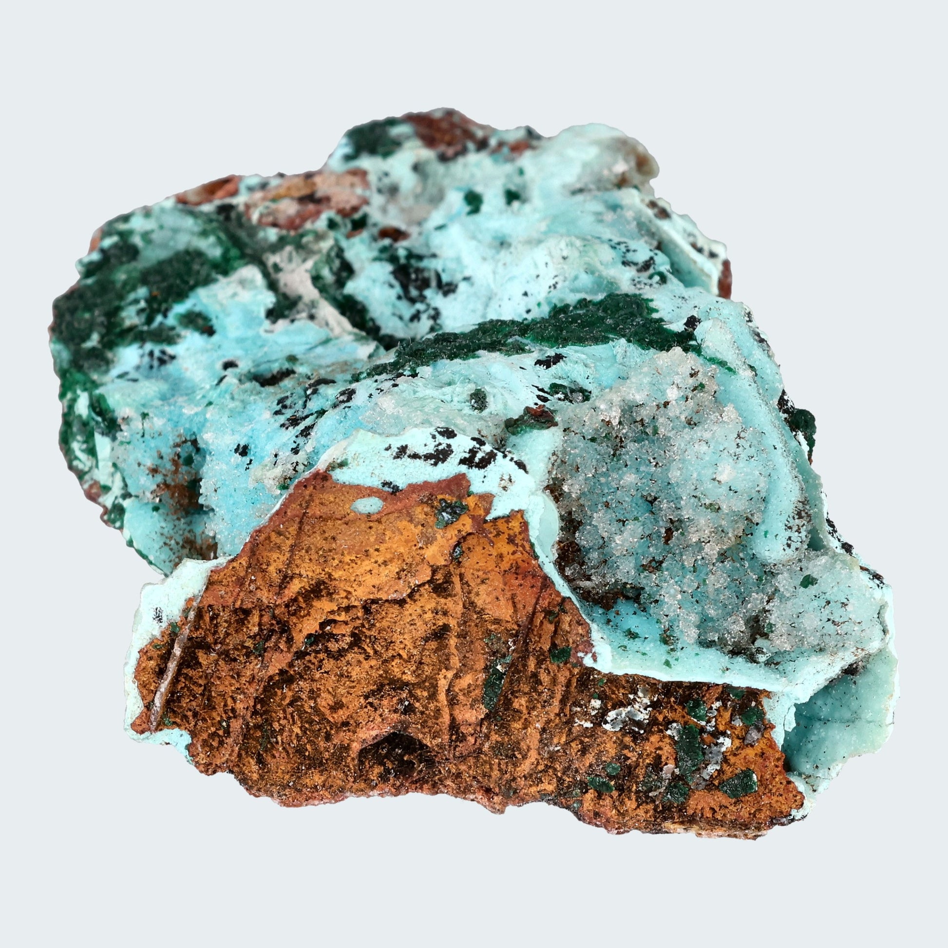 Chrysokoll Stufe aus Tenke-Fungurume, Kolwezi, Lualaba, DR Kongo (30g) - crystal paradise