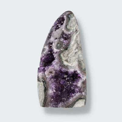 Achatisierte Amethyst Druse aus Uruguay (221g)