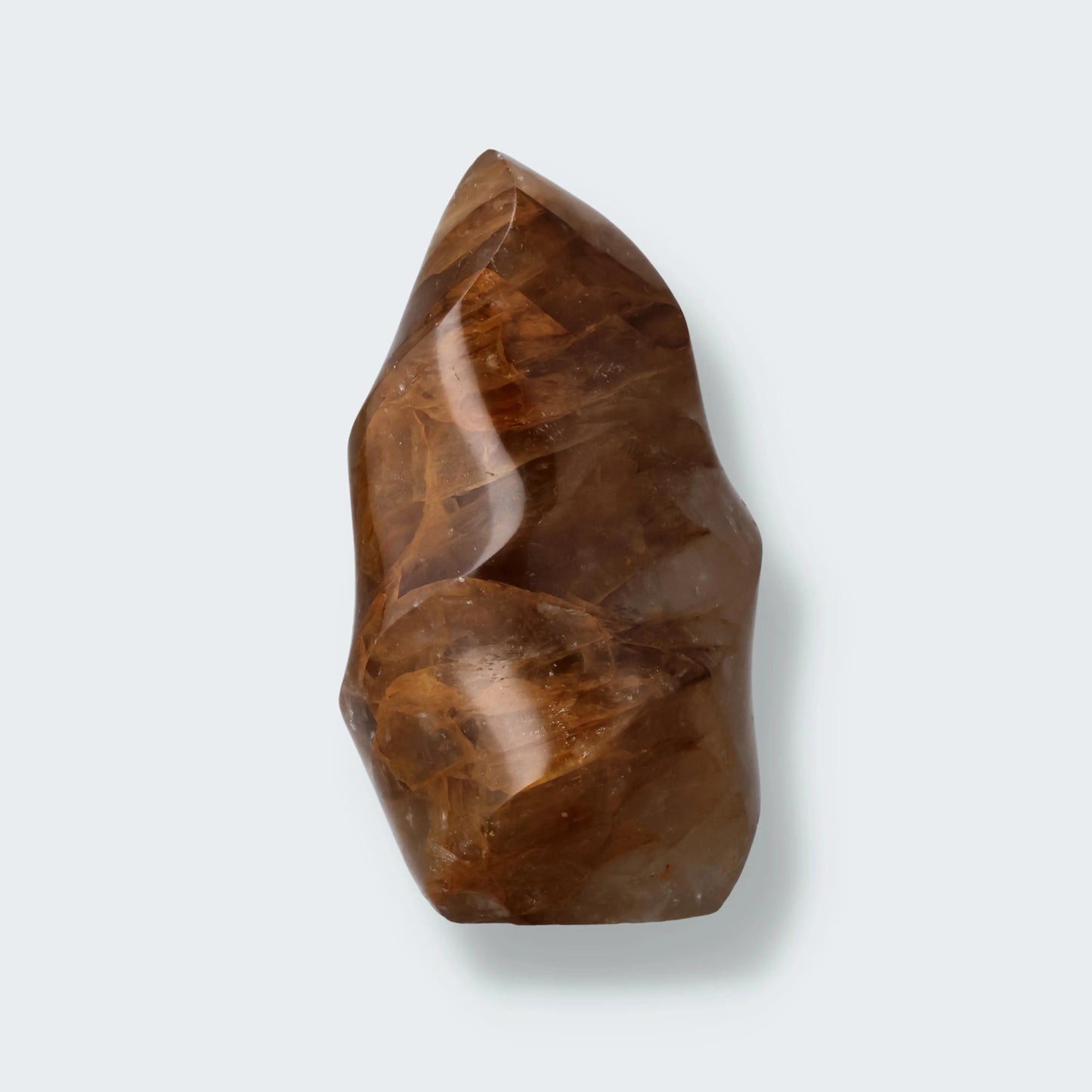 Golden Healer Flamme (Quarz mit Eisenoxid Einschlüssen) aus Brasilien