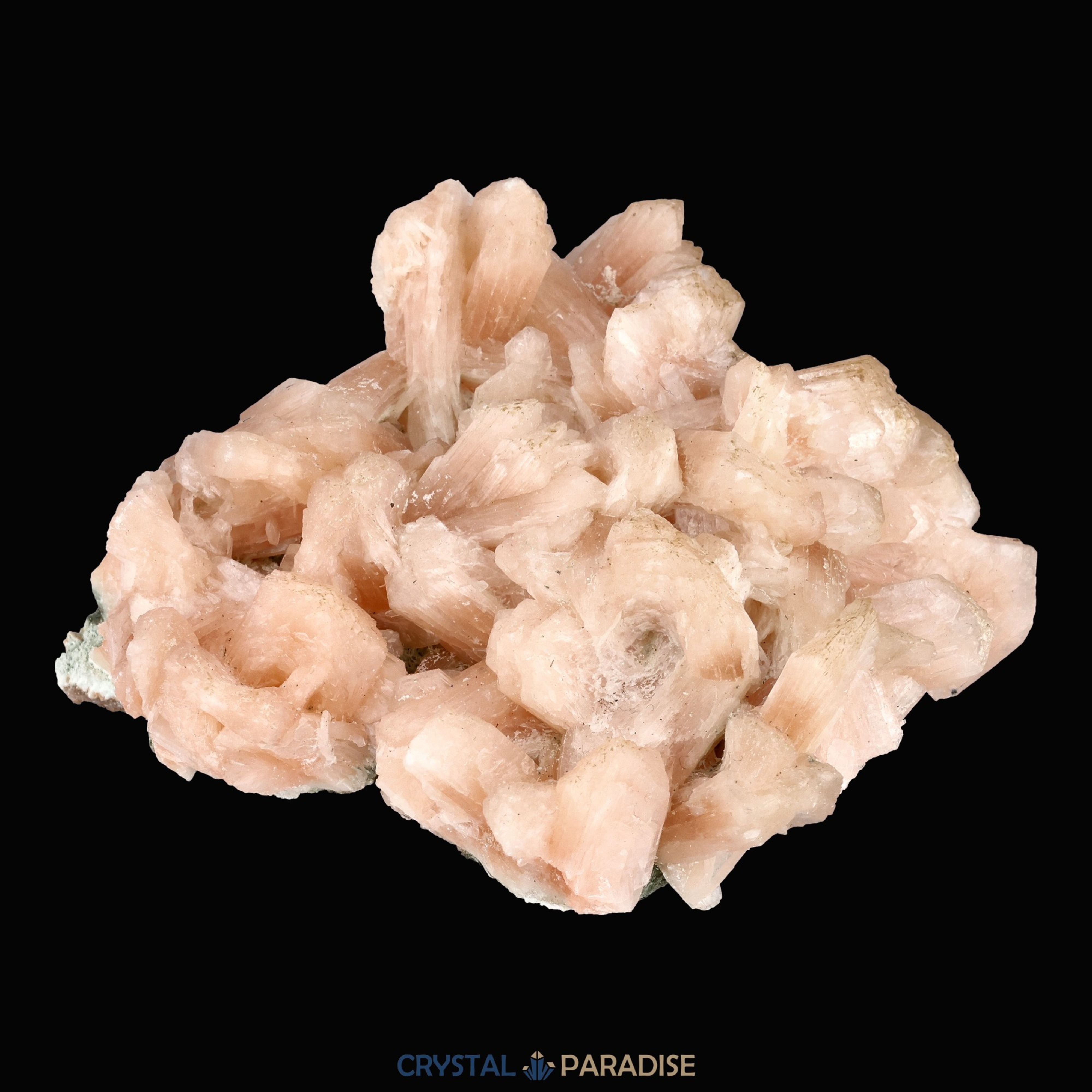 Stilbit Insel auf Zeolith aus Indien - Handstufe - 1 Stück - crystal paradise