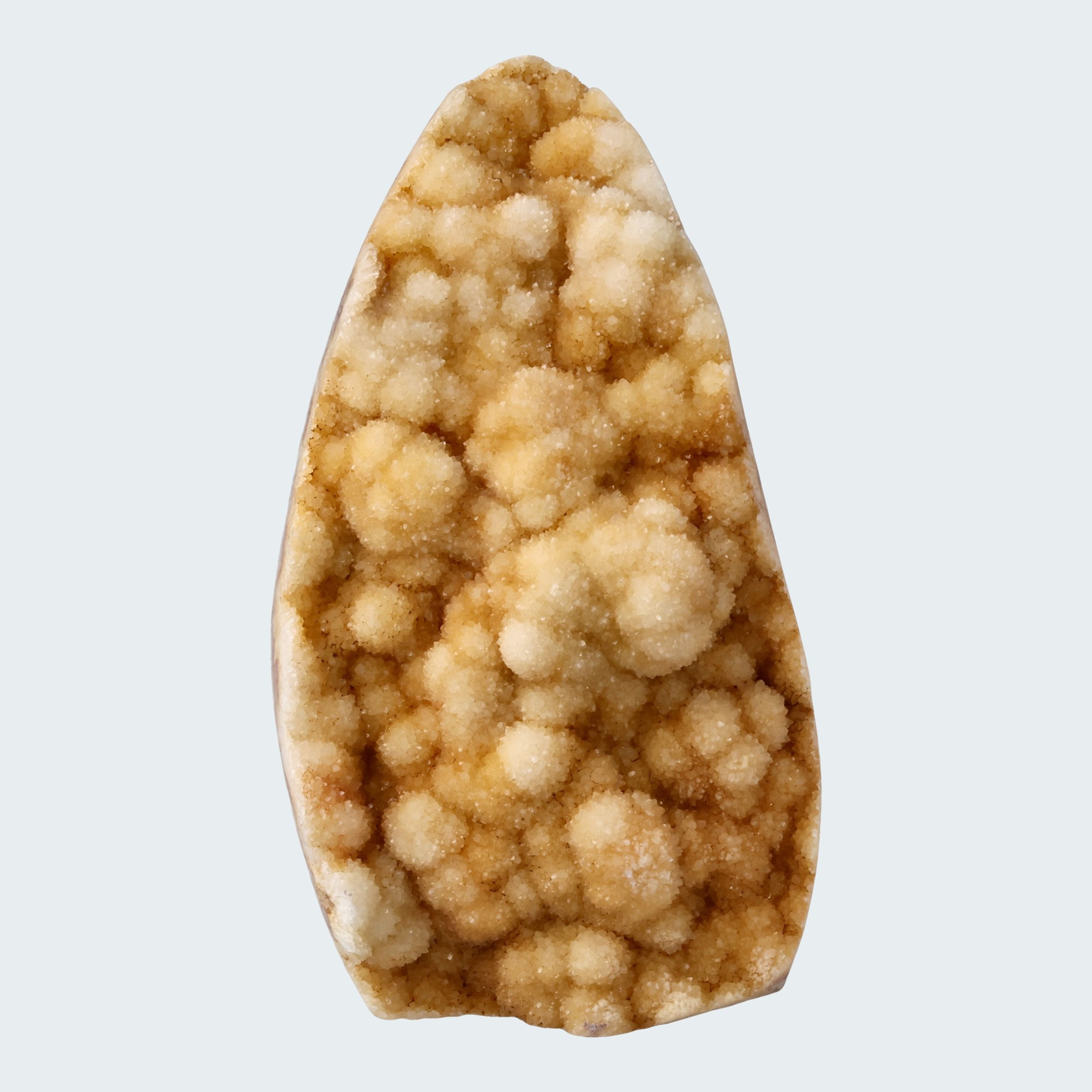 Gold-beigefarbene Calcit Druzy Freeform aus Pakistan (1205g)