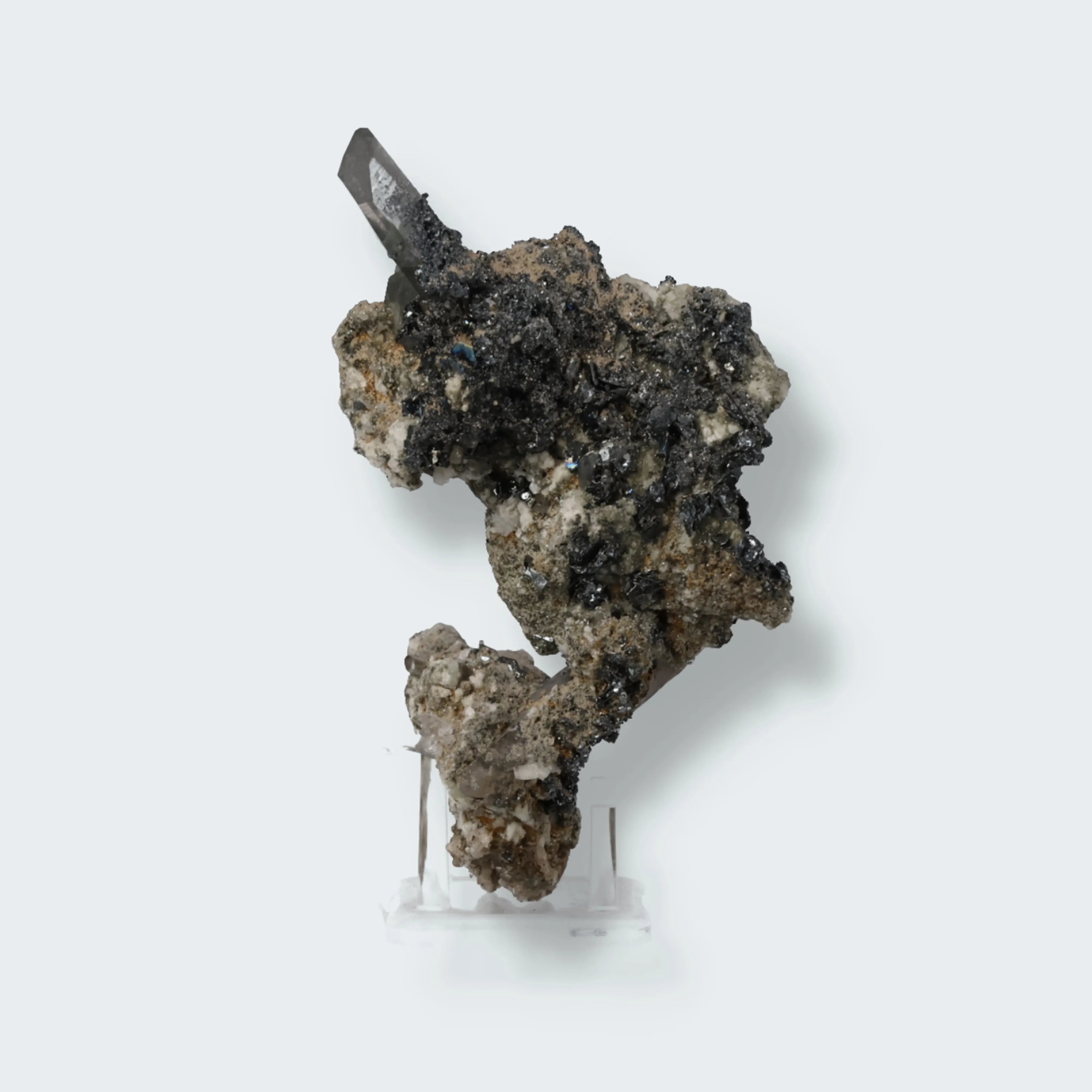 Bergkristall mit Hämatit aus dem Wallis (35g)
