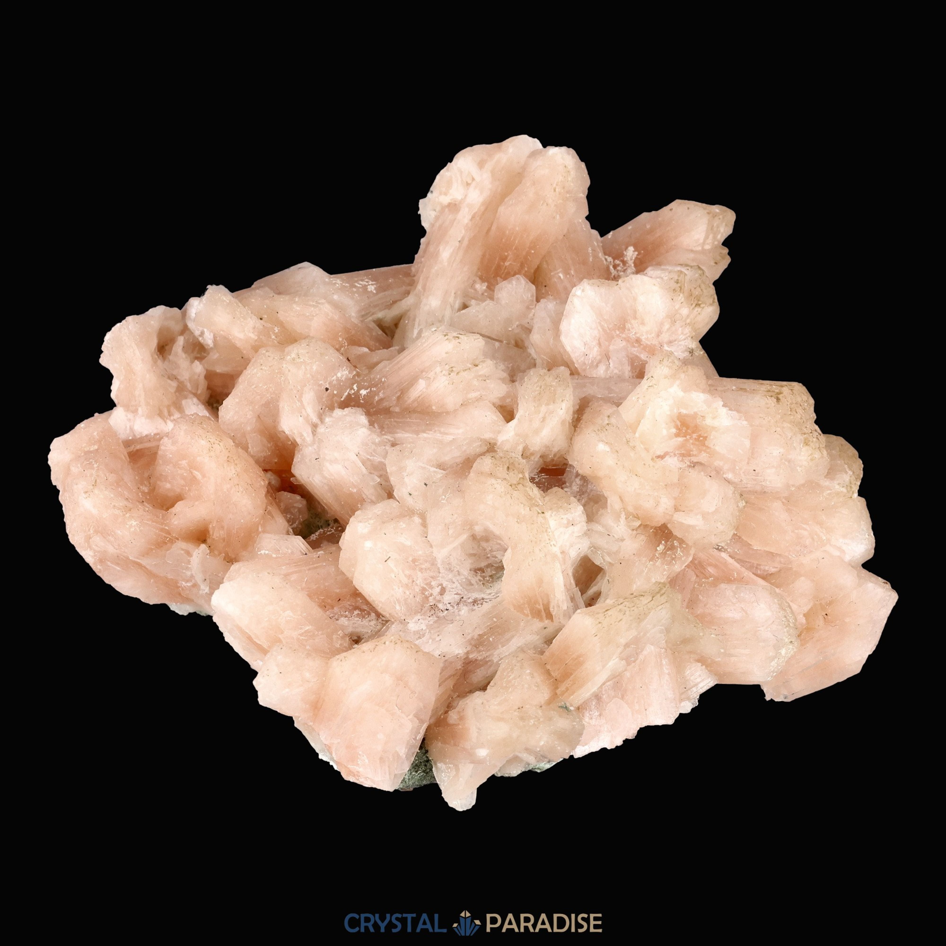 Stilbit Insel auf Zeolith aus Indien - Handstufe - 1 Stück - crystal paradise