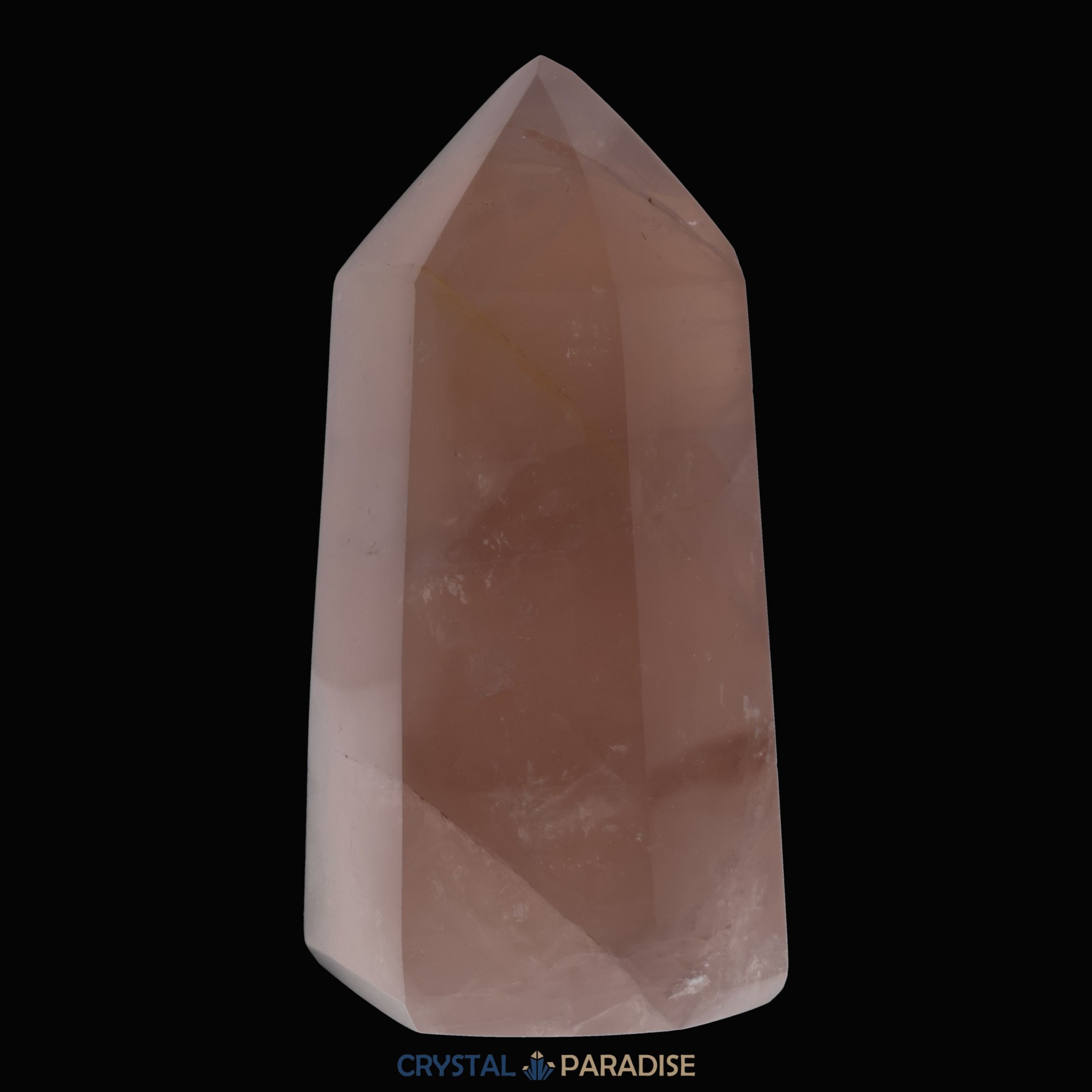 Rosenquarz Obelisk aus Brasilien 12 cm (679g) - crystal paradise