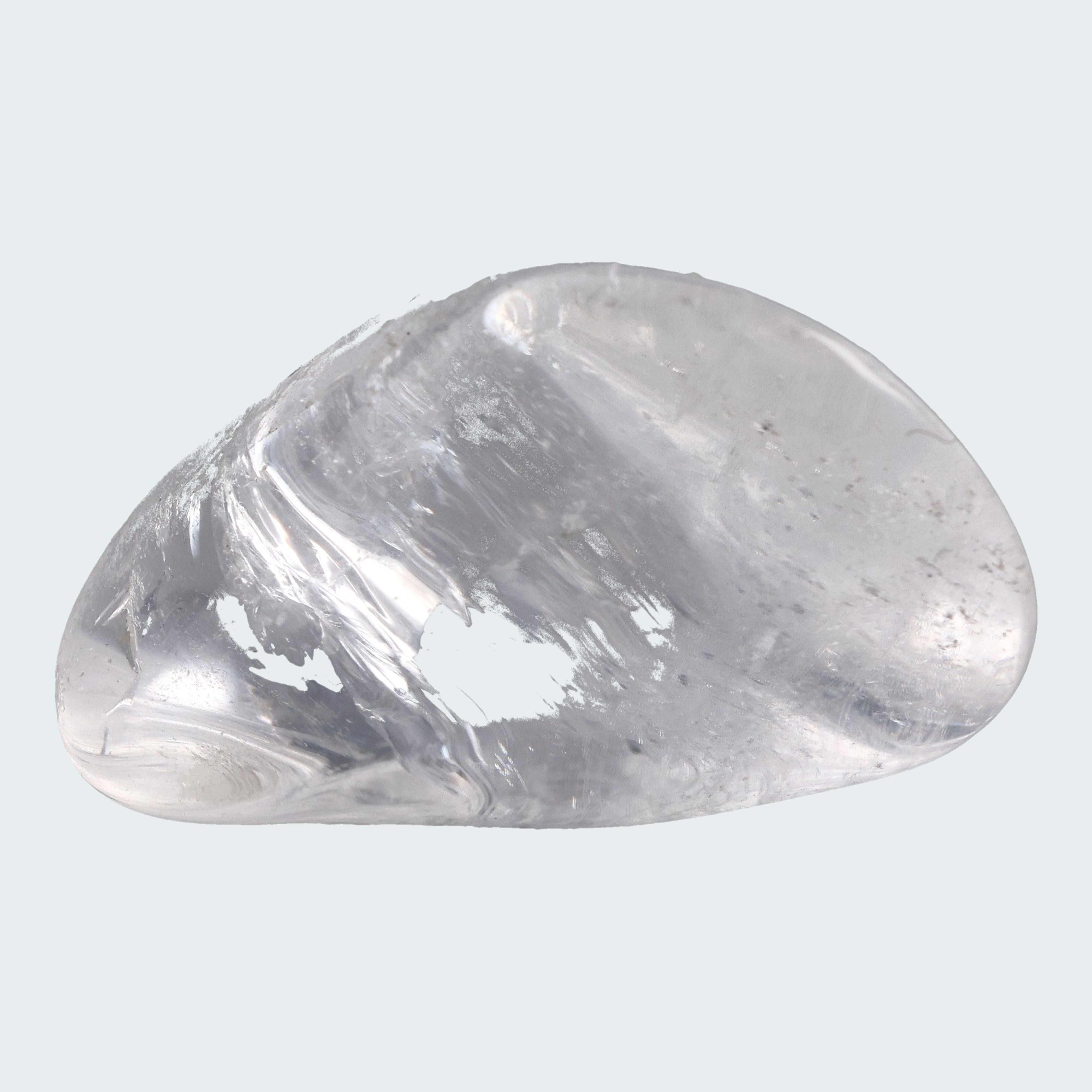 Bergkristall Muschel geschliffen (ca. 30g)