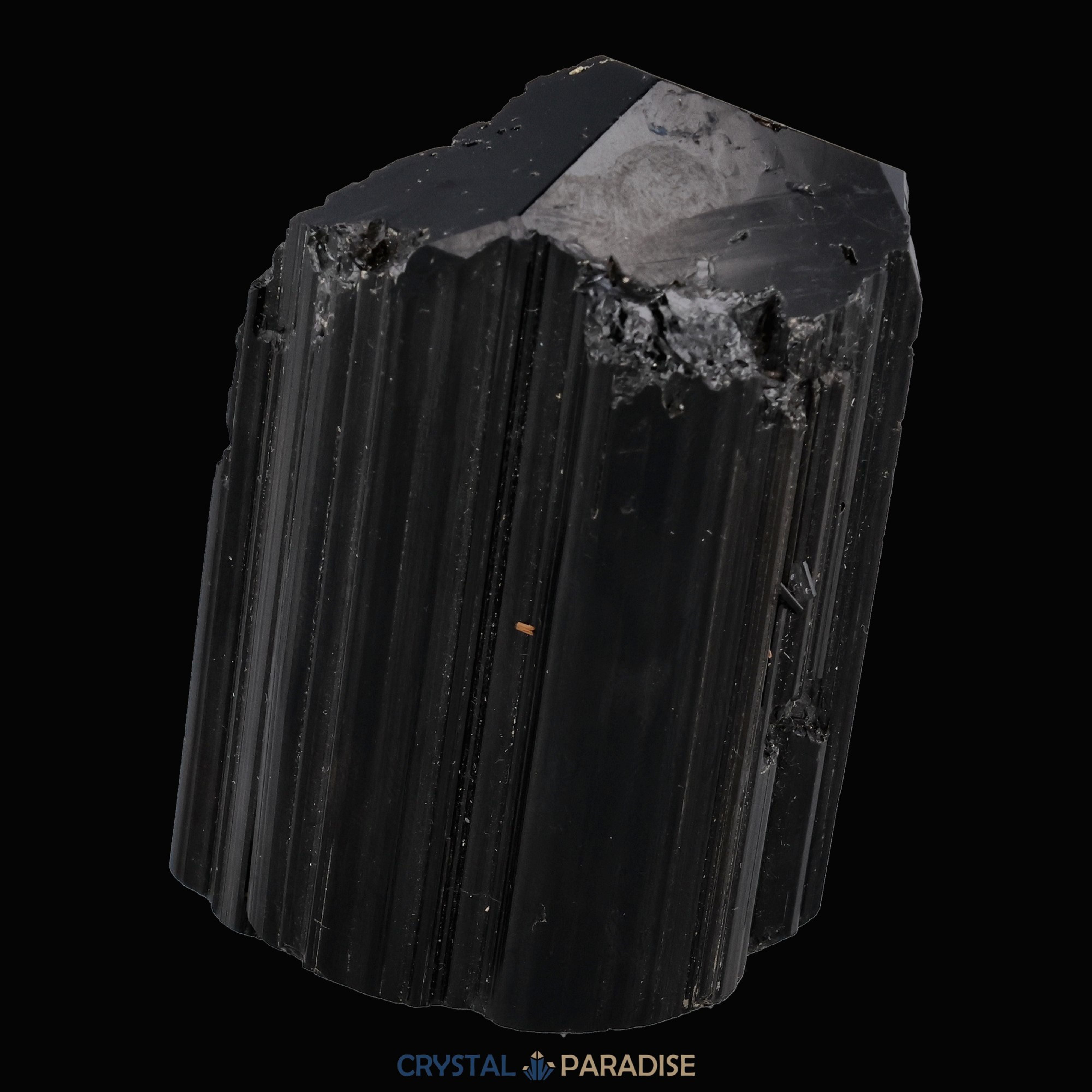 Kluftschwimmer Schwarzer Schörl Turmalin aus Brasilien (209g) - crystal paradise