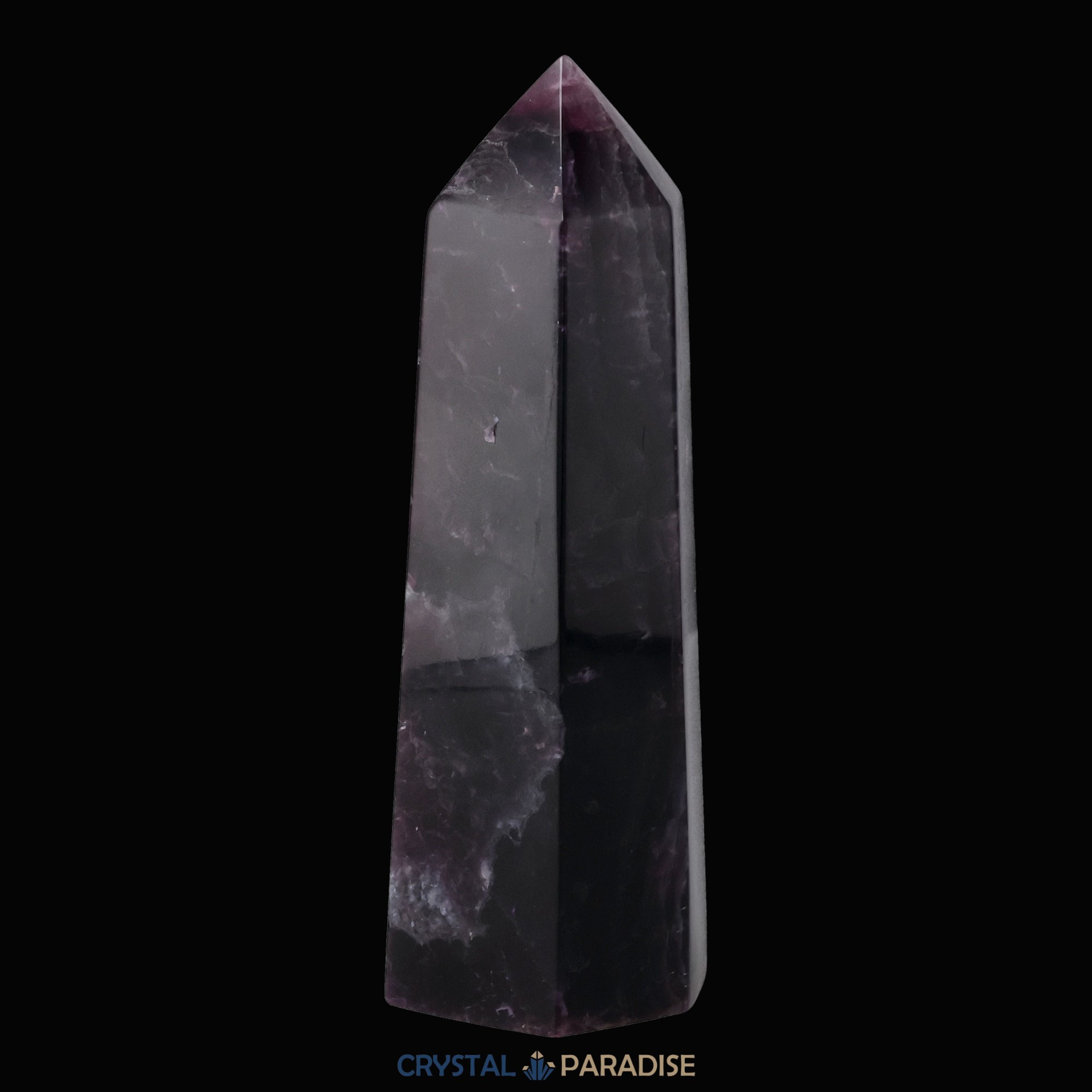 Violetter Fluorit Obelisk aus der inneren Mongolei (395g) – Ansicht 7