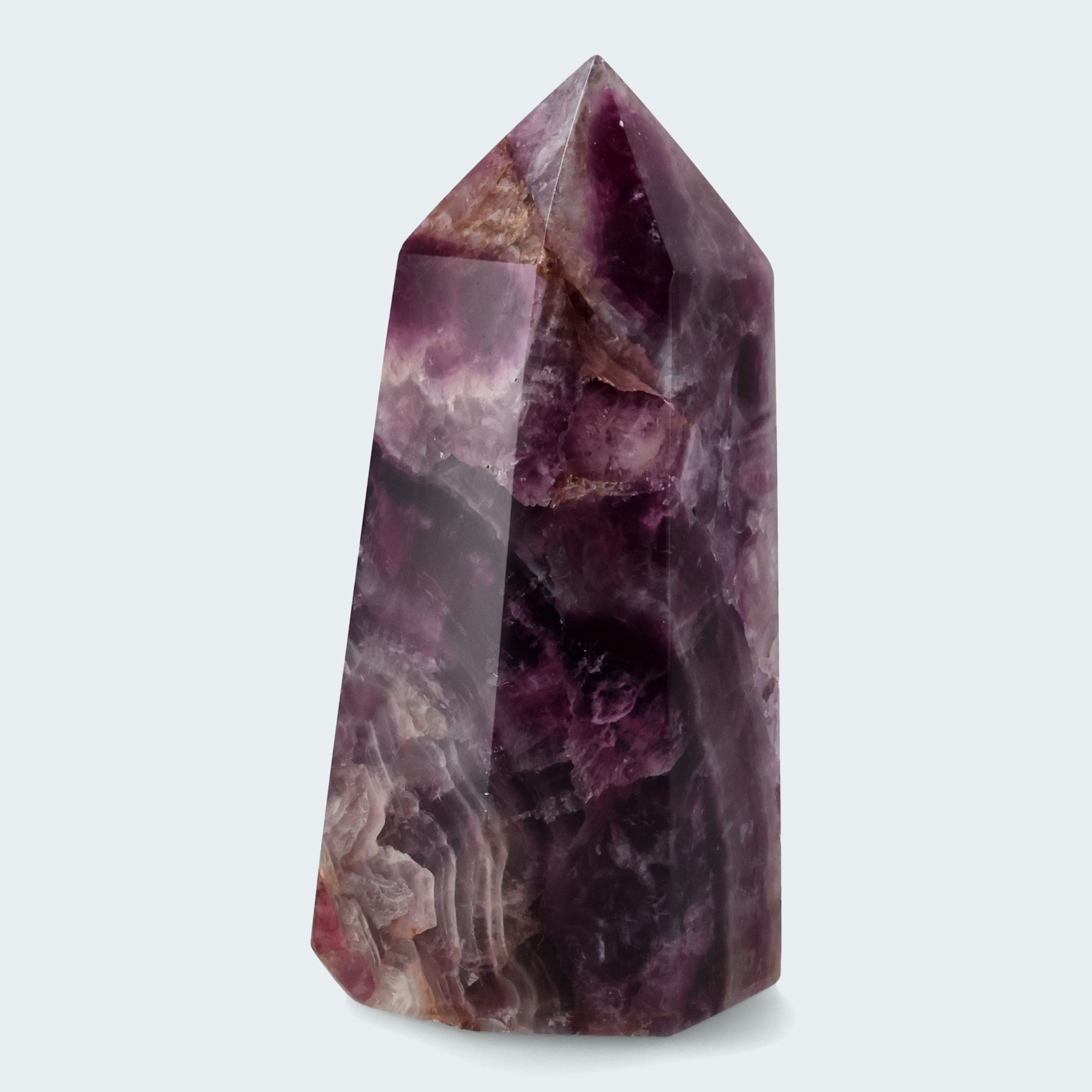 Violetter Fluorit Obelisk aus der inneren Mongolei (712g) – Ansicht 2