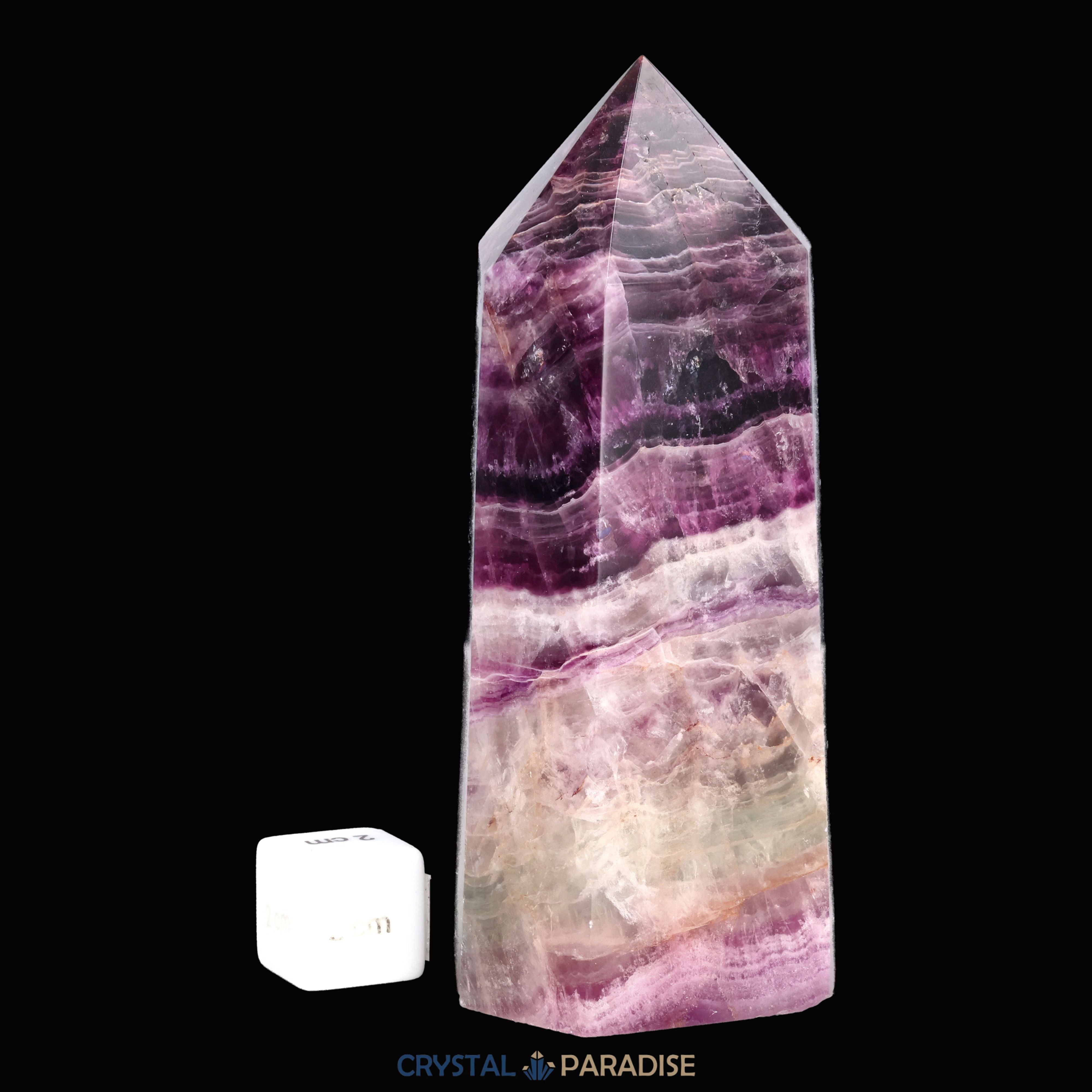 Violetter Fluorit Obelisk aus der inneren Mongolei (822g) – Ansicht 5