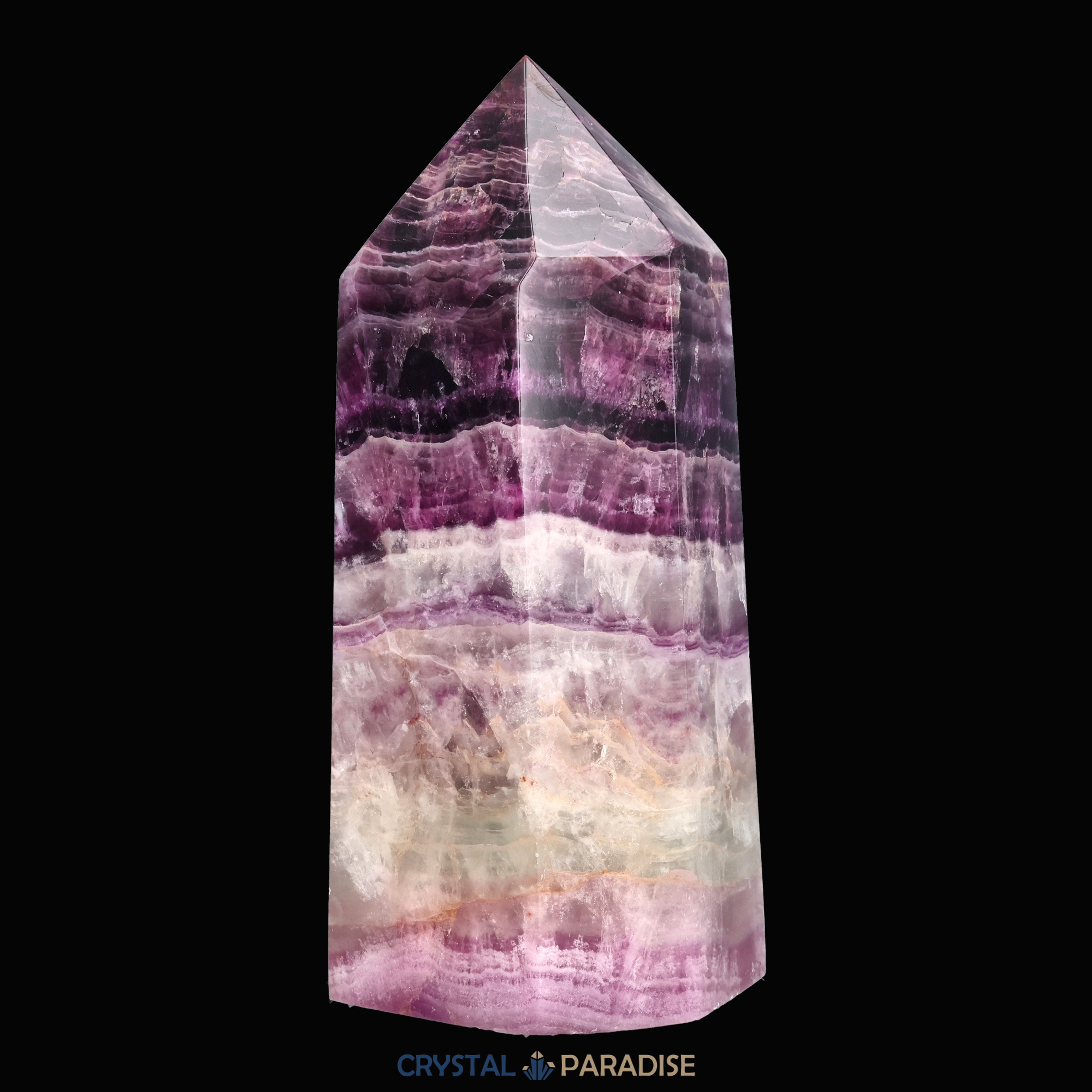 Violetter Fluorit Obelisk aus der inneren Mongolei (822g) – Ansicht 6